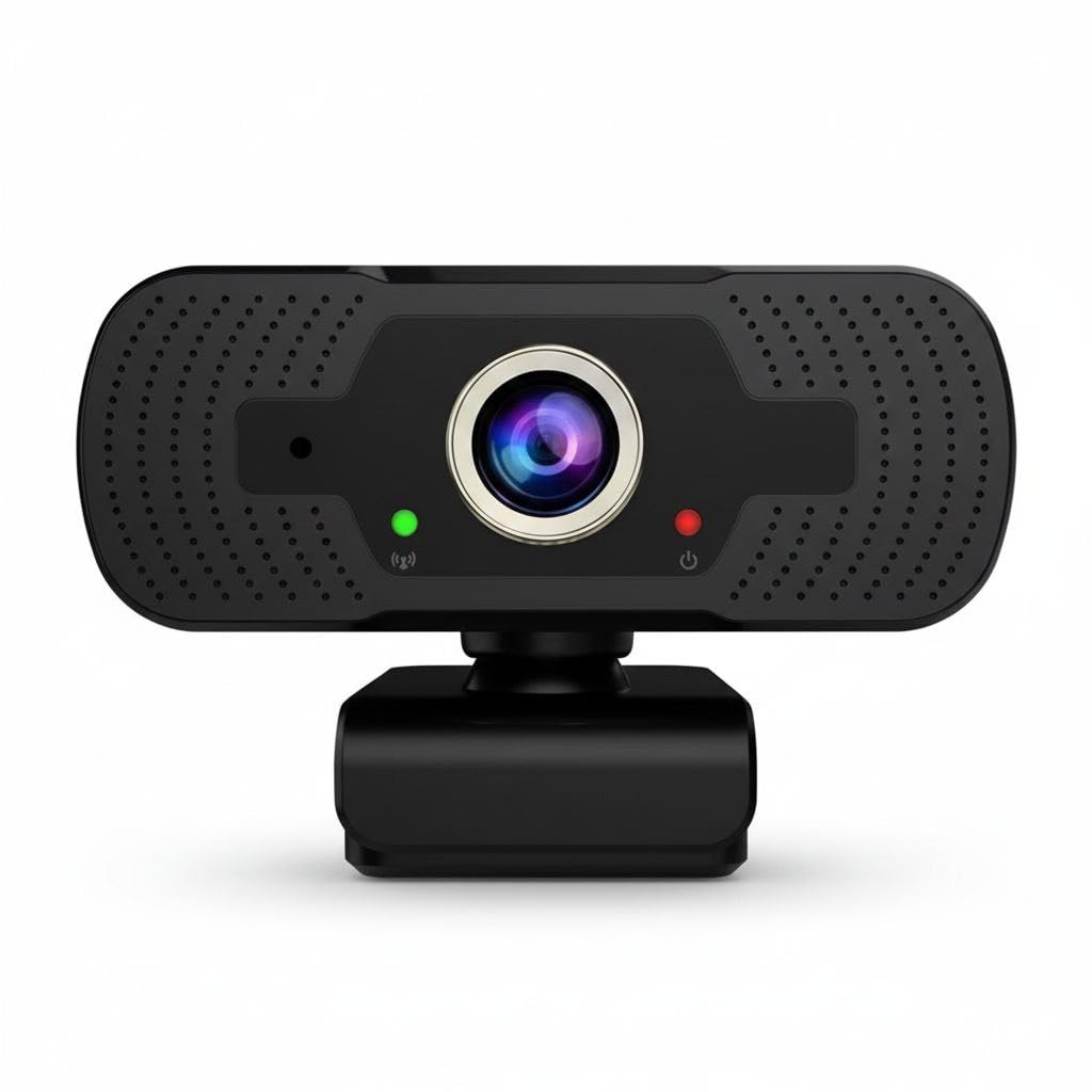 Full HD 1080P Webcam for PC & Laptop | USB Plug and Play Web Camera with Built-in Noise Cancellation Microphone | Online Classes, Video Conferencing & Streaming (Black) - Image 2