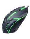 GEONIX Vigor R7 Wired Gaming Mouse with 1200 DPI, PVC Cable, 3 Buttons, Center Click, 1 Year Warranty (Black Red)