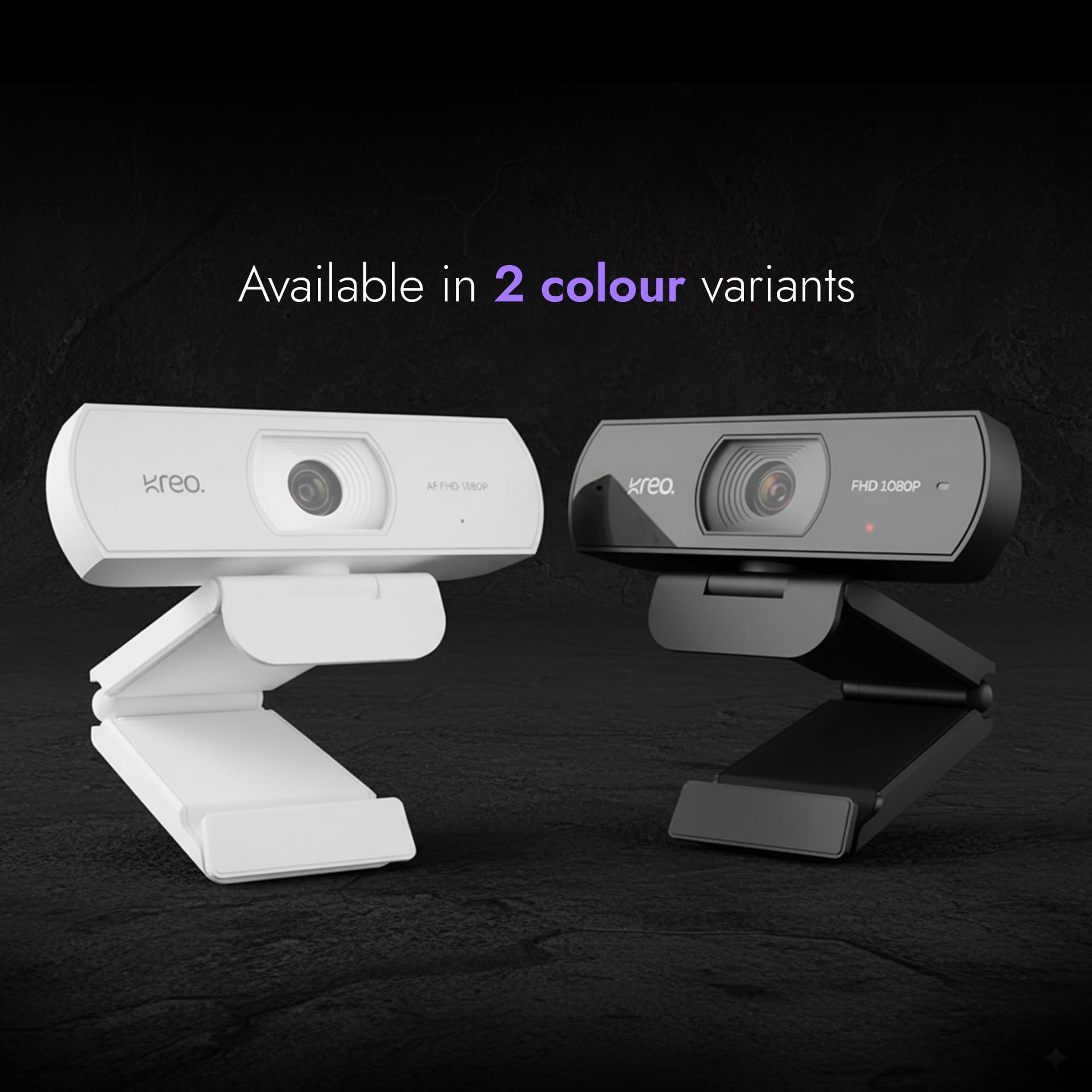 Kreo Owl Full HD 1080P 60 FPS Webcam with Auto-Focus and Built-in Dual Digital Mic, Plug and Play Setup for Video Call, Streaming, YouTube and More, Built-in Privacy Shutter with 360 Rotation (Black) - Image 6