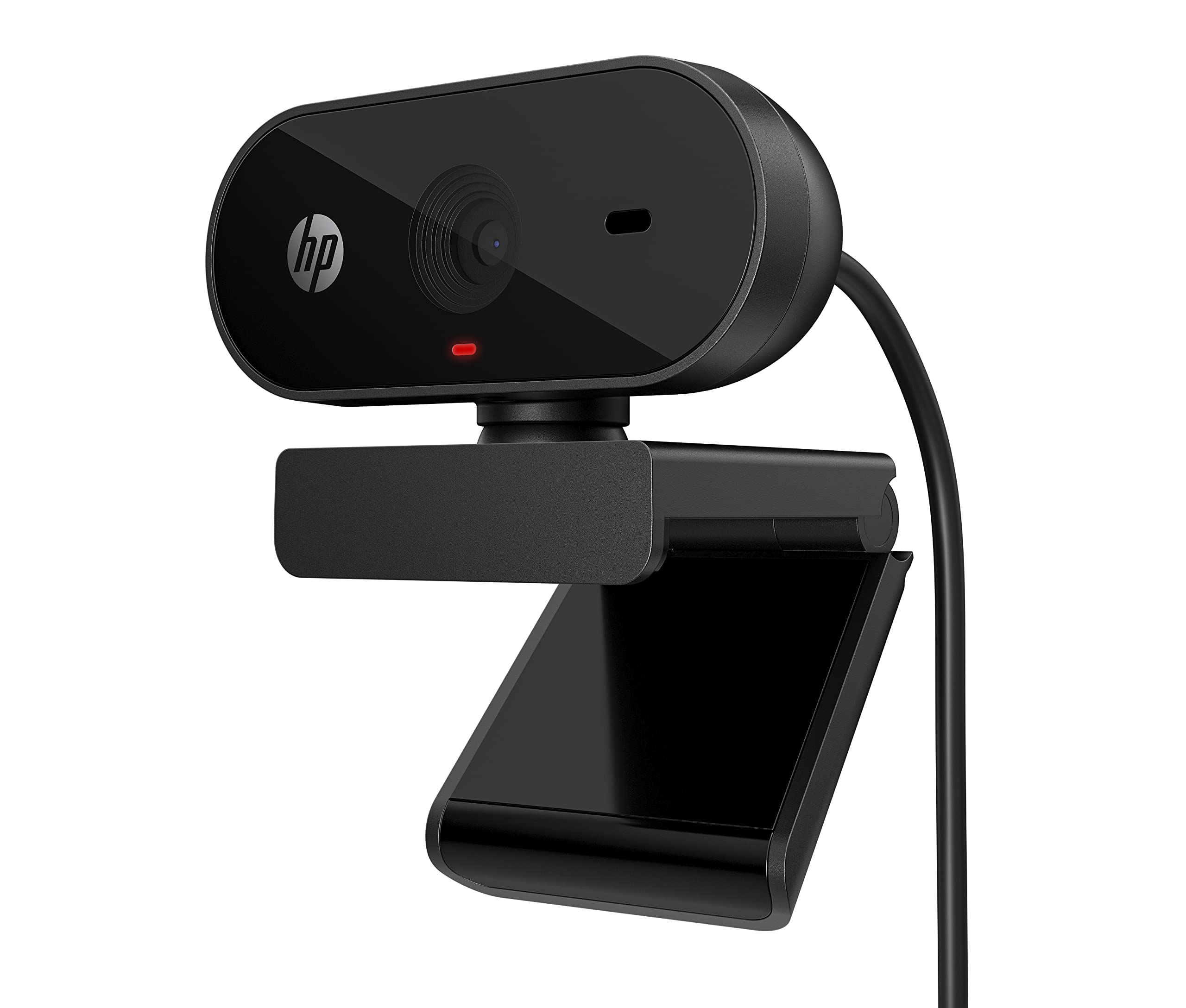 HP 320 FHD Webcam 1080 Full HD 30fps - Plug and Play Setup, Wide-Angle View for Video Calling on Skype, Zoom, Microsoft Teams and Other Apps/ 1 Year Warranty (53X26AA),Black - Image 2