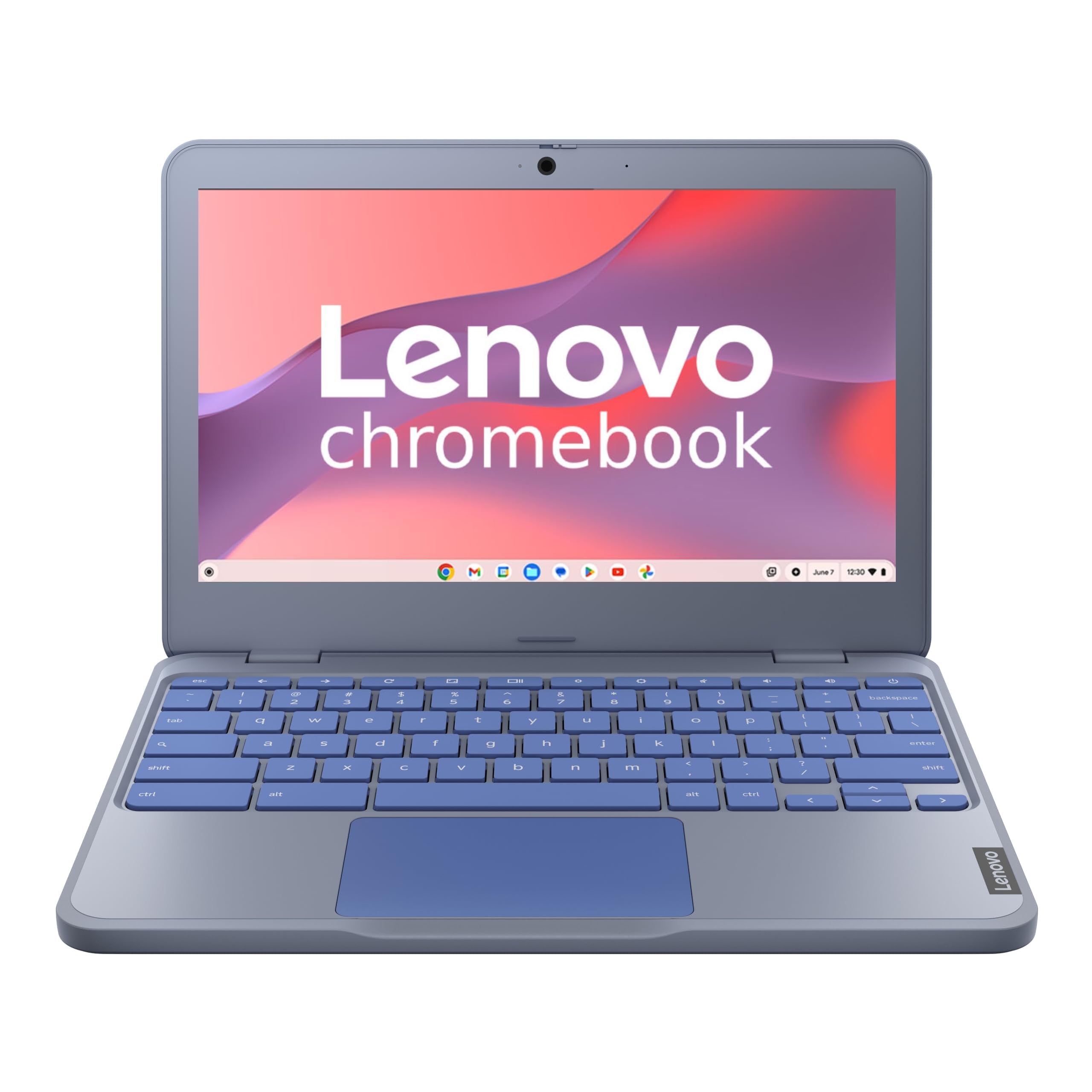 Lenovo Chromebook Intel Celeron N4500 (4GB RAM/64GB eMMC 5.1/11.6 Inch (29.46cm)/HD Display/2Wx2 Stereo Speakers/HD Camera/Chrome OS/Blue/1.21Kg), 82UY0014HA